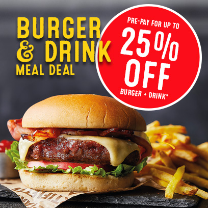 Adult Burger and Drink Meal Deal