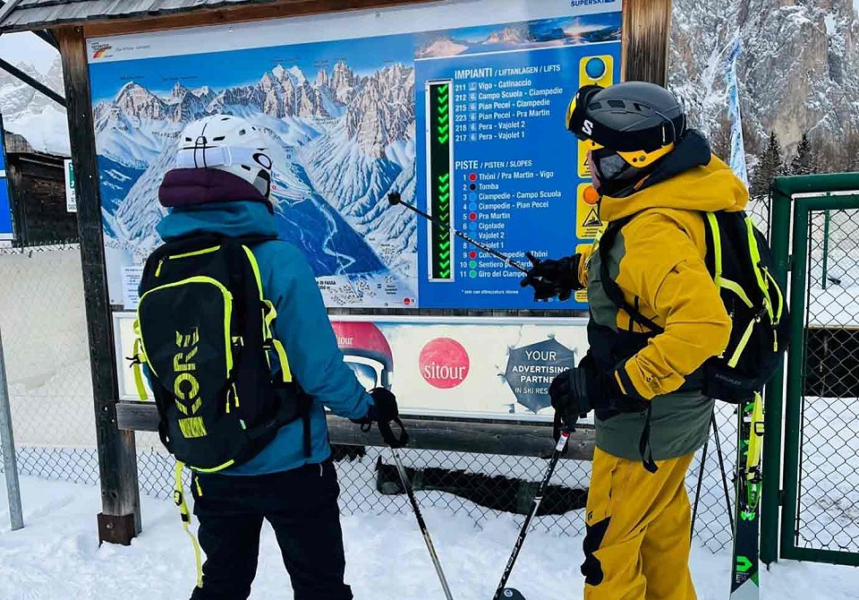 How to read a piste map