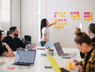 Team working in an office