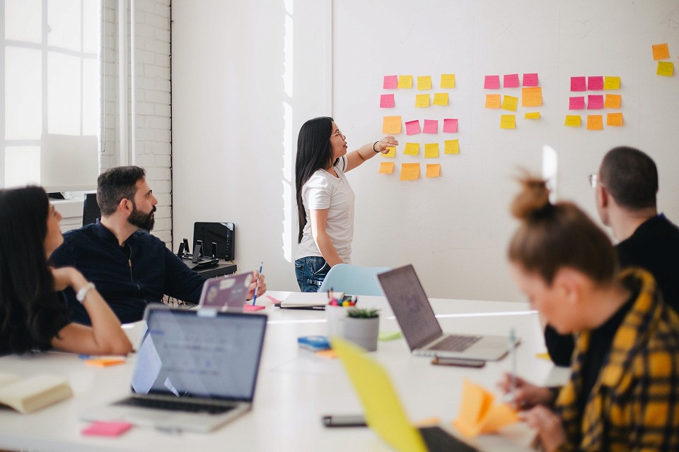 Team working in an office